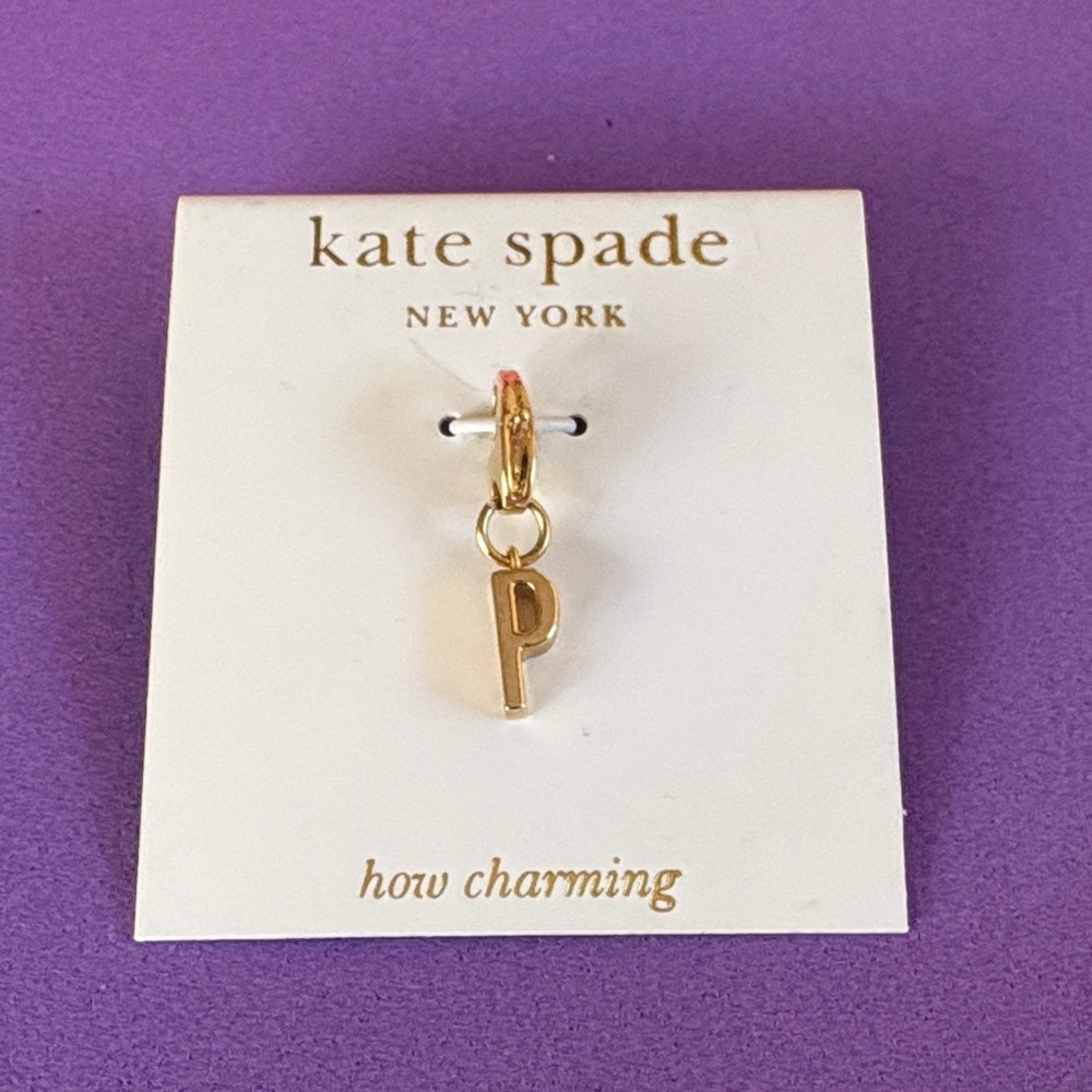 Kate Spade How Charm “P” new